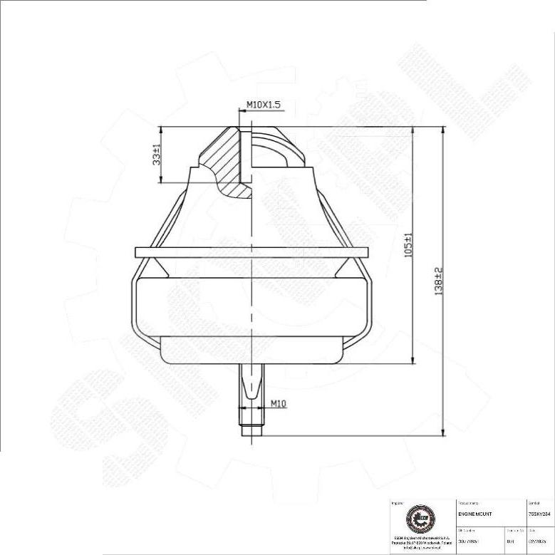Esen SKV 75SKV284 - Sospensione, Motore www.autoricambi360.it