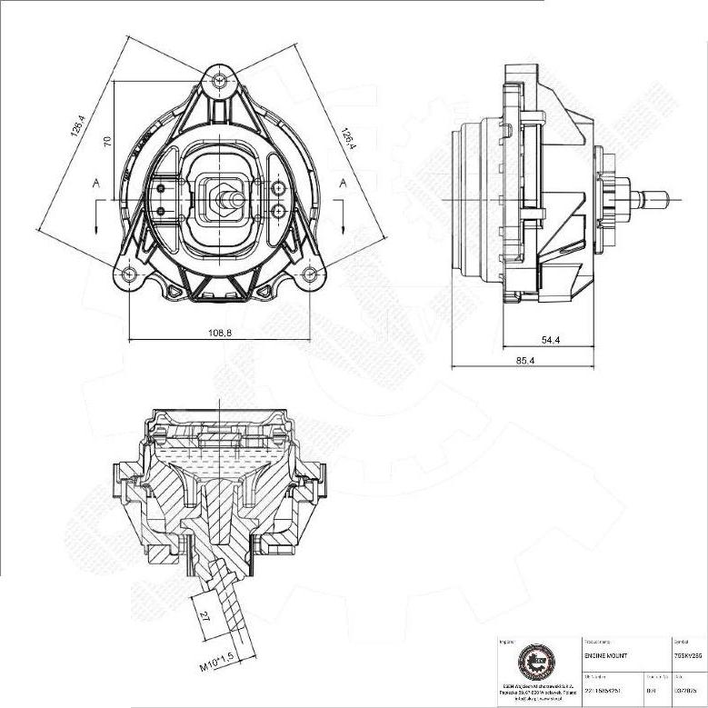 Esen SKV 75SKV285 - Sospensione, Motore www.autoricambi360.it