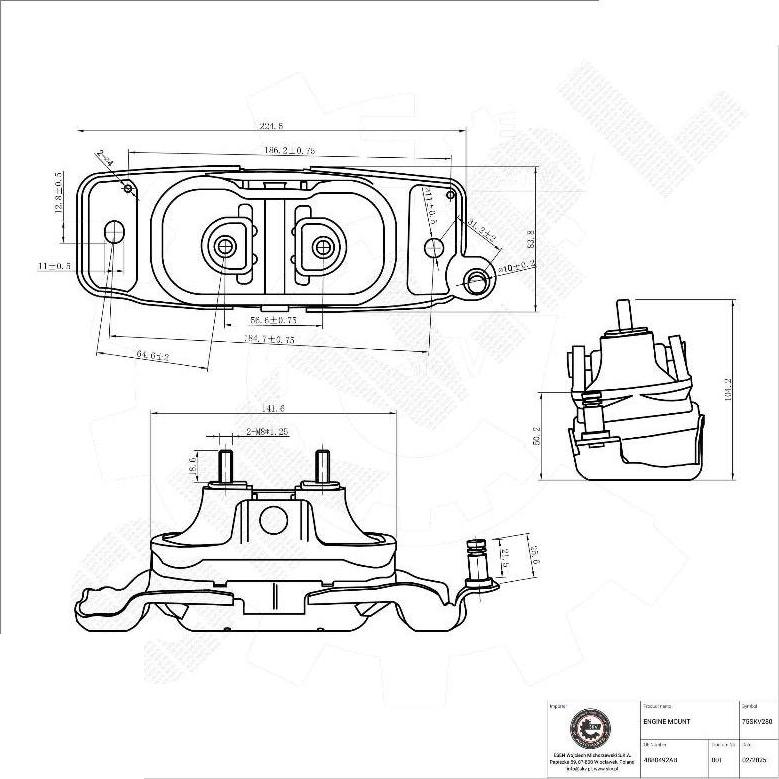 Esen SKV 75SKV280 - Sospensione, Motore www.autoricambi360.it