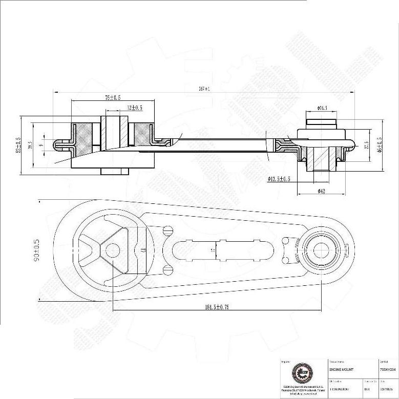 Esen SKV 75SKV234 - Sospensione, Motore www.autoricambi360.it