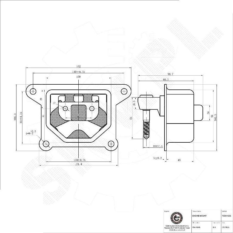 Esen SKV 75SKV235 - Sospensione, Motore www.autoricambi360.it