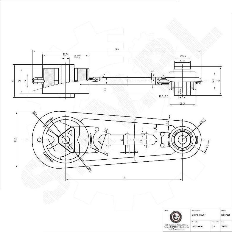 Esen SKV 75SKV231 - Sospensione, Motore www.autoricambi360.it