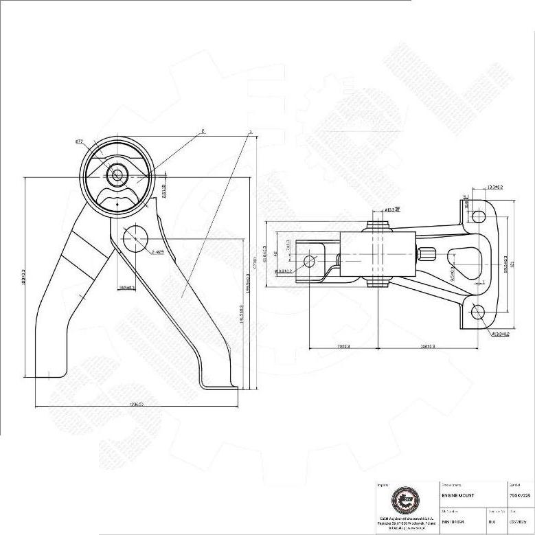 Esen SKV 75SKV225 - Sospensione, Motore www.autoricambi360.it