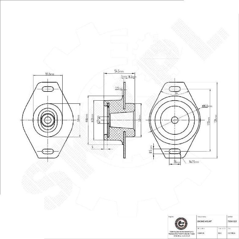 Esen SKV 75SKV221 - Sospensione, Motore www.autoricambi360.it