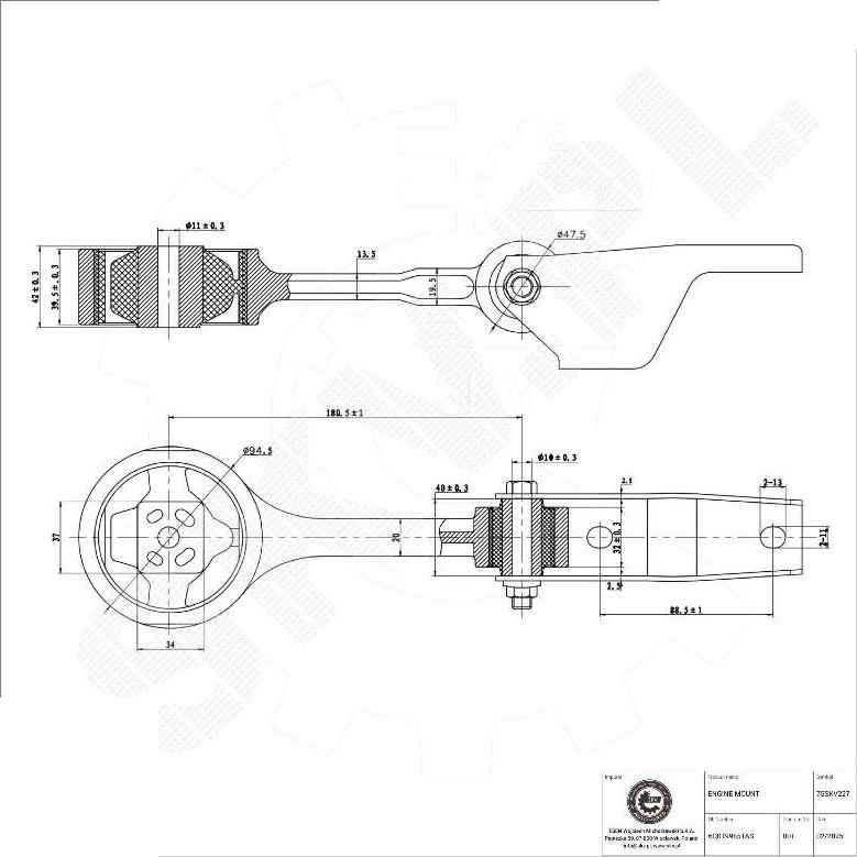 Esen SKV 75SKV227 - Sospensione, Motore www.autoricambi360.it