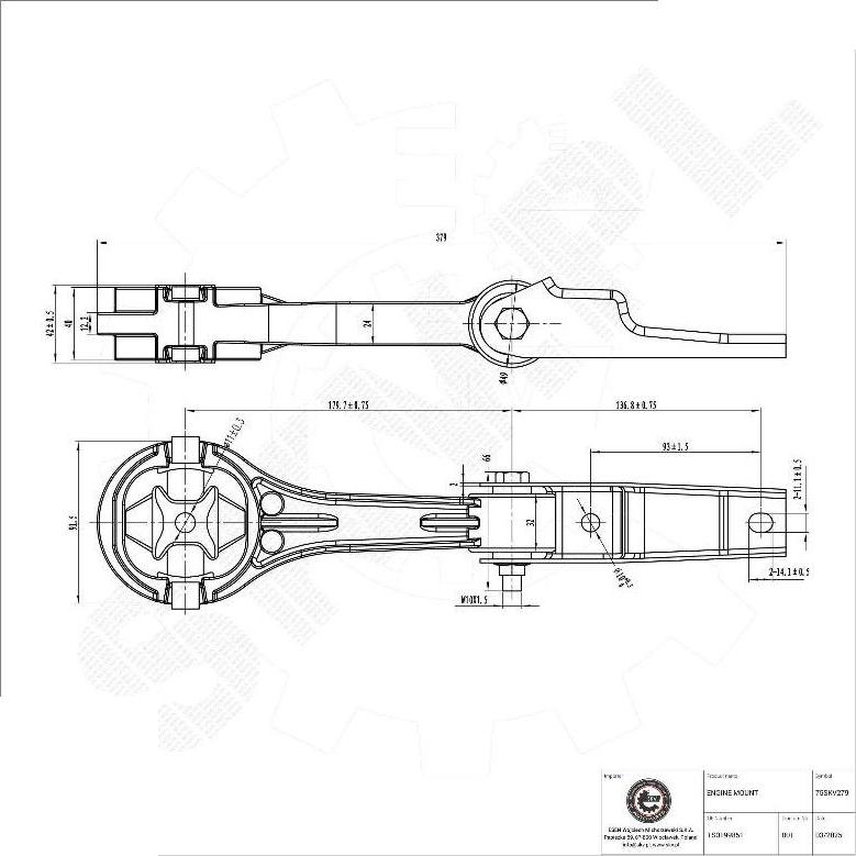 Esen SKV 75SKV279 - Sospensione, Motore www.autoricambi360.it