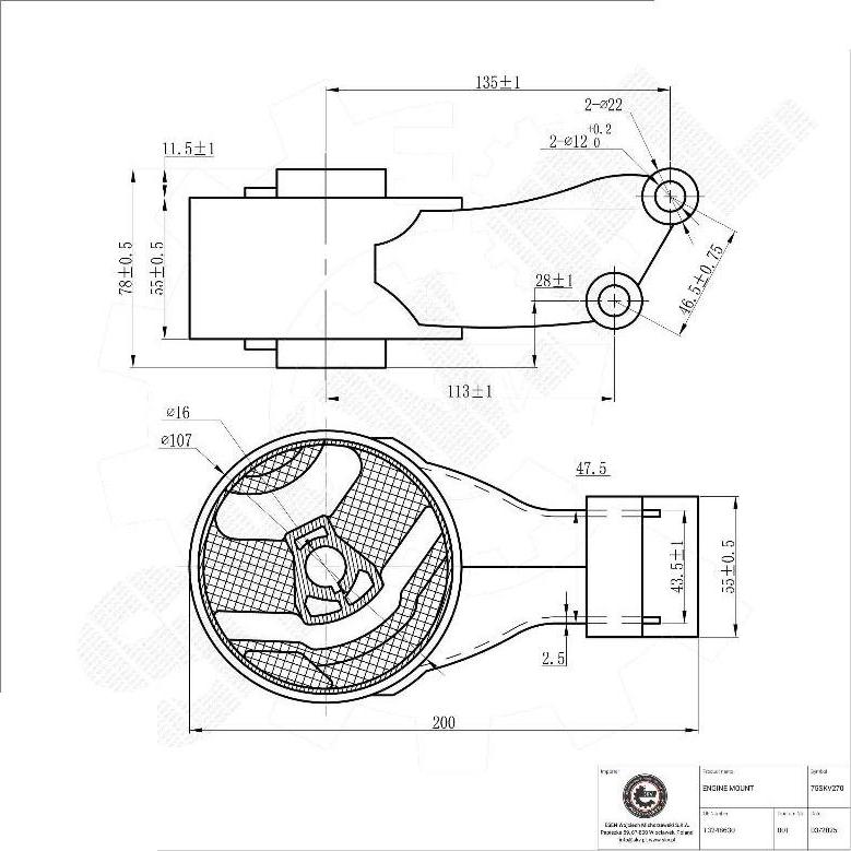 Esen SKV 75SKV270 - Sospensione, Motore www.autoricambi360.it