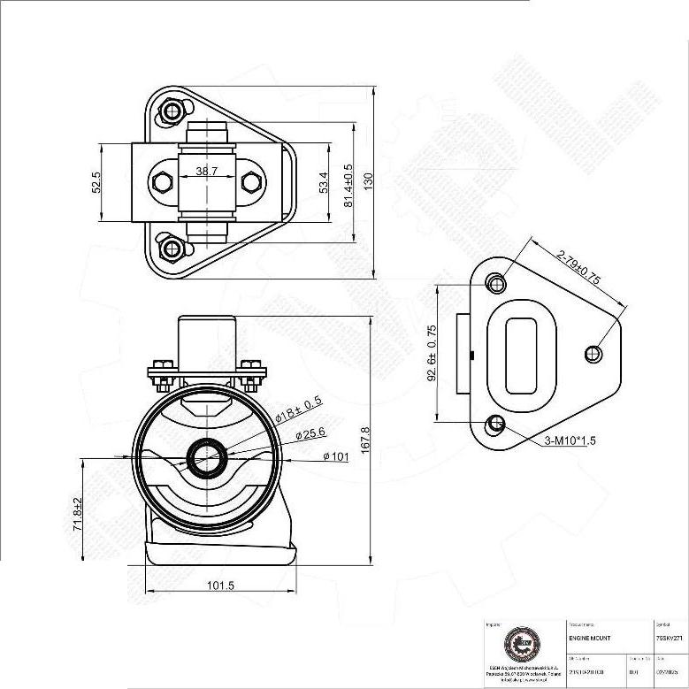 Esen SKV 75SKV271 - Sospensione, Motore www.autoricambi360.it