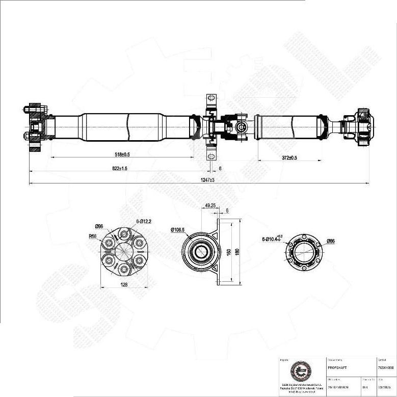 Esen SKV 76SKV090 - Albero motore / Semiasse www.autoricambi360.it