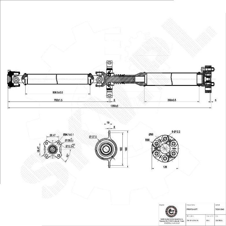 Esen SKV 76SKV045 - Albero motore / Semiasse www.autoricambi360.it