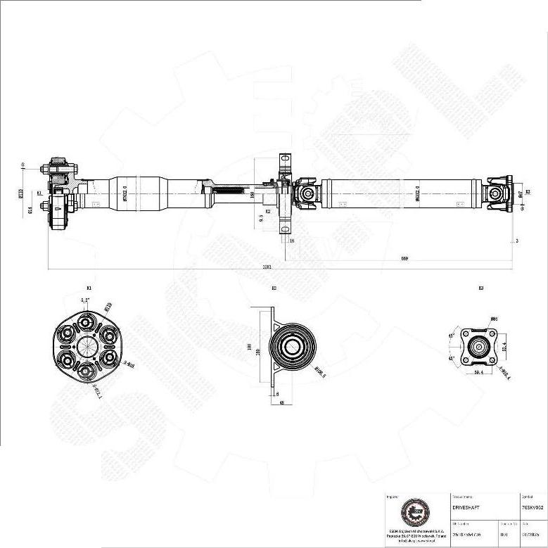 Esen SKV 76SKV062 - Albero motore / Semiasse www.autoricambi360.it