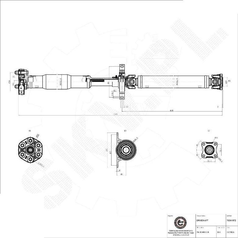 Esen SKV 76SKV072 - Albero motore / Semiasse www.autoricambi360.it