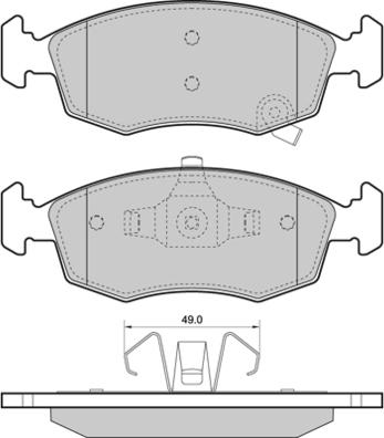 FCA K6810-2483-AB - Kit pastiglie freno, Freno a disco www.autoricambi360.it