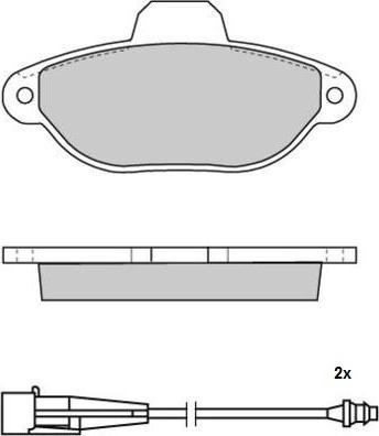 Samko 5SP1262 - Kit pastiglie freno, Freno a disco www.autoricambi360.it