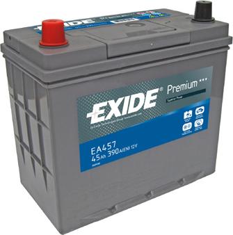 Exide EA457 - Batteria avviamento www.autoricambi360.it