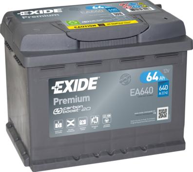 Exide EA640 - Batteria avviamento www.autoricambi360.it