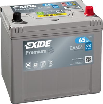 Exide EA654 - Batteria avviamento www.autoricambi360.it