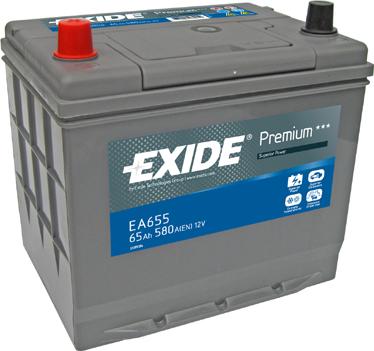 Exide EA655 - Batteria avviamento www.autoricambi360.it