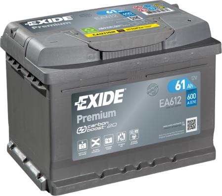 Exide EA612 - Batteria avviamento www.autoricambi360.it