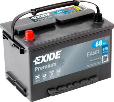 Exide _EA681 - Batteria avviamento www.autoricambi360.it