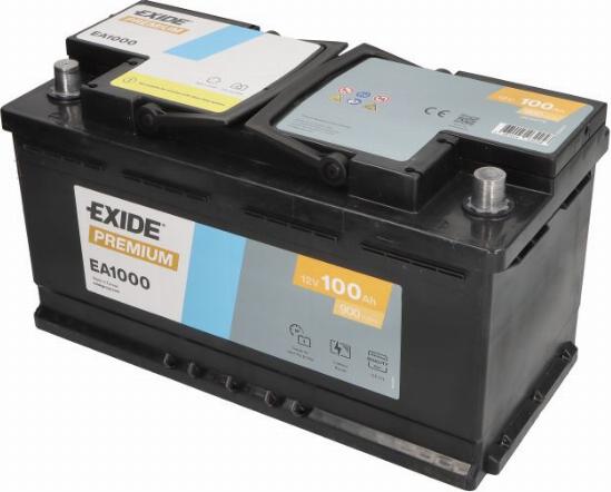 Exide EA1000 - Batteria avviamento www.autoricambi360.it
