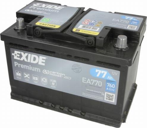 Exide EA770 - Batteria avviamento www.autoricambi360.it