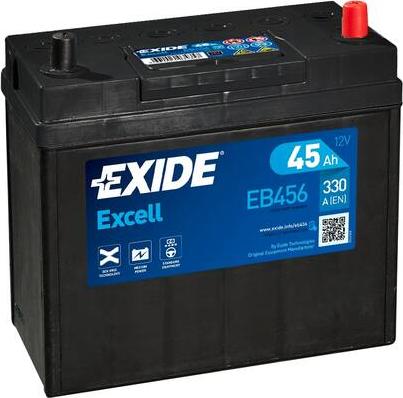 Exide EB456 - Batteria avviamento www.autoricambi360.it