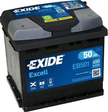 Exide EB501 - Batteria avviamento www.autoricambi360.it