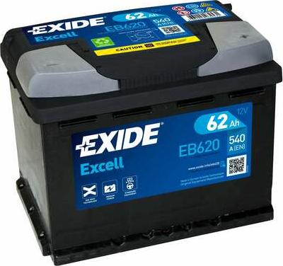 Exide EB620 - Batteria avviamento www.autoricambi360.it