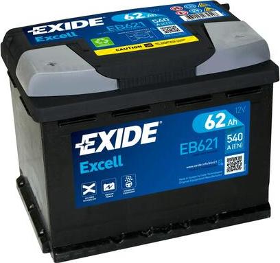 Exide EB621 - Batteria avviamento www.autoricambi360.it