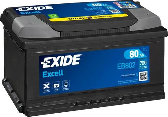 Exide EB802 - Batteria avviamento www.autoricambi360.it