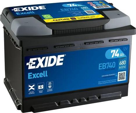 Exide EB740 - Batteria avviamento www.autoricambi360.it