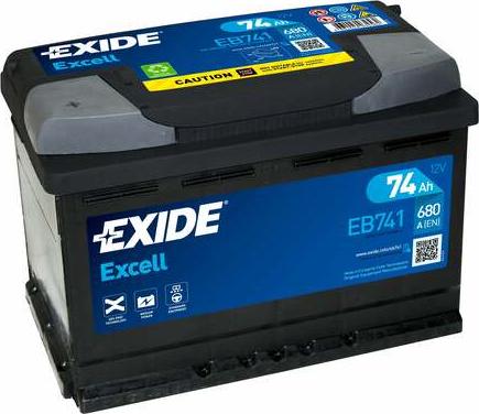 Exide EB741 - Batteria avviamento www.autoricambi360.it