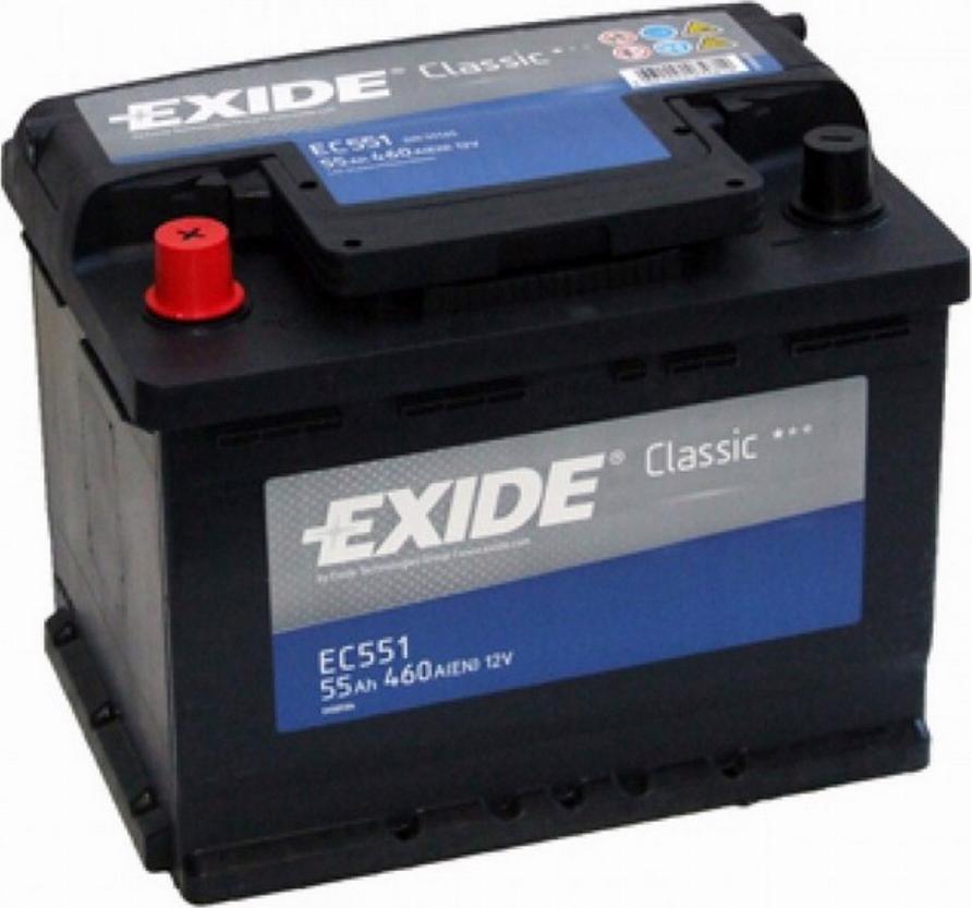 Exide EC551 - Batteria avviamento www.autoricambi360.it
