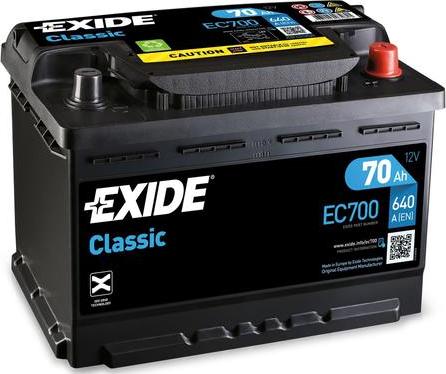 Exide EC700 - Batteria avviamento www.autoricambi360.it