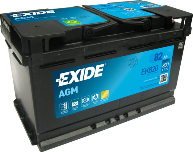 Exide EK820 - Batteria avviamento www.autoricambi360.it