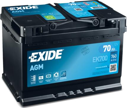 Exide EK700 - Batteria avviamento www.autoricambi360.it