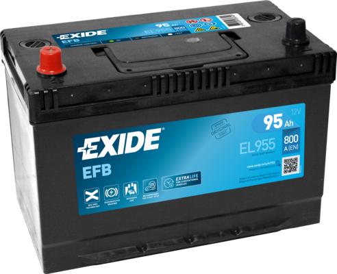 Exide EL955 - Batteria avviamento www.autoricambi360.it