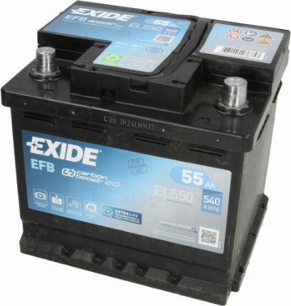Exide EL550 - Batteria avviamento www.autoricambi360.it