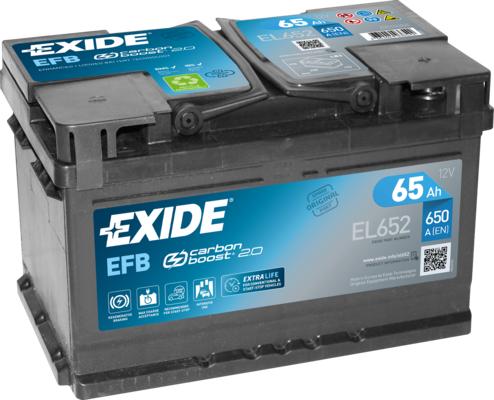 Exide EL652 - Batteria avviamento www.autoricambi360.it