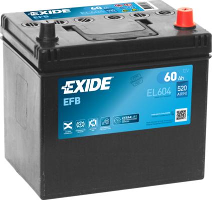 Exide EL604 - Batteria avviamento www.autoricambi360.it