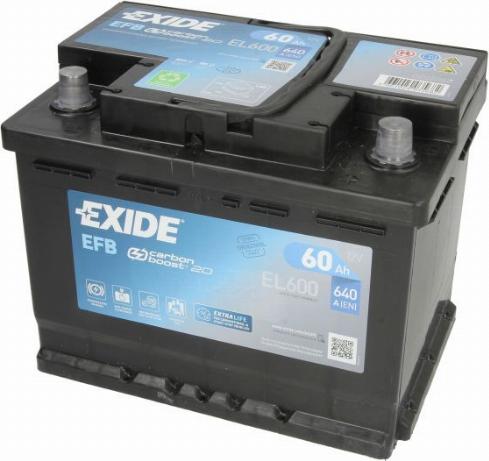 Exide EL600 - Batteria avviamento www.autoricambi360.it