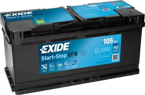 Exide EL1050 - Batteria avviamento www.autoricambi360.it