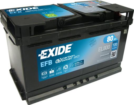 Exide EL800 - Batteria avviamento www.autoricambi360.it