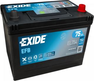 Exide EL754 - Batteria avviamento www.autoricambi360.it