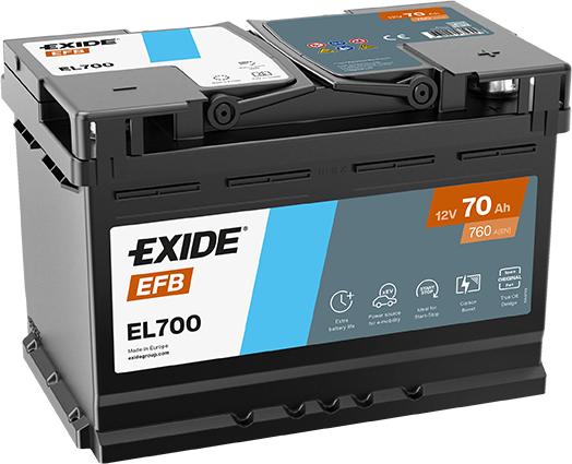 Exide EL700 - Batteria avviamento www.autoricambi360.it