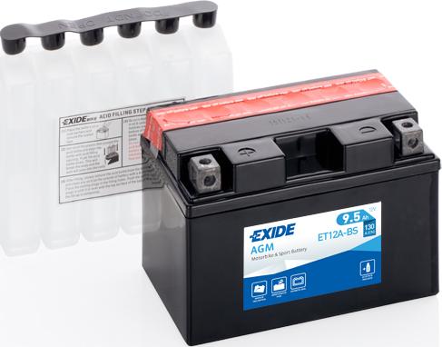 Exide ET12A-BS - Batteria avviamento www.autoricambi360.it