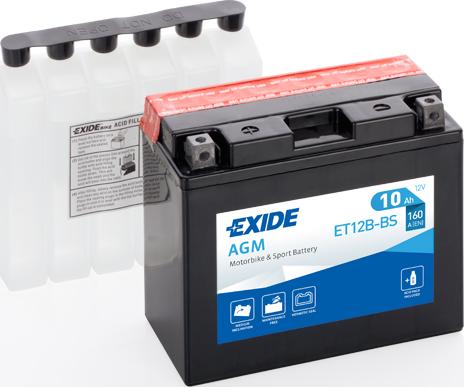 Exide ET12B-BS - Batteria avviamento www.autoricambi360.it