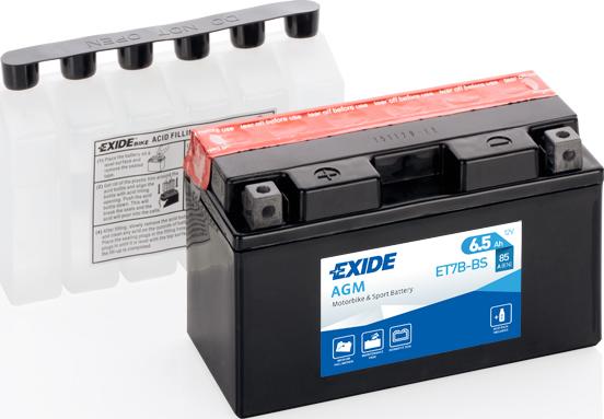 Exide ET7B-BS - Batteria avviamento www.autoricambi360.it
