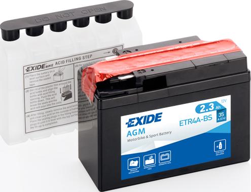 Exide ETR4A-BS - Batteria avviamento www.autoricambi360.it